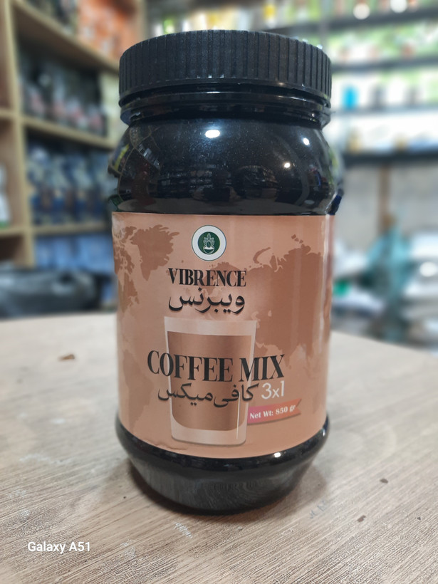 کافیمیکس 850 گرمی ۳ در ۱ ویبرنس؛ ترکیب متعادل قهوه فوری + کریمر + شکر با حلشوندگی سریع و بافت کرمی