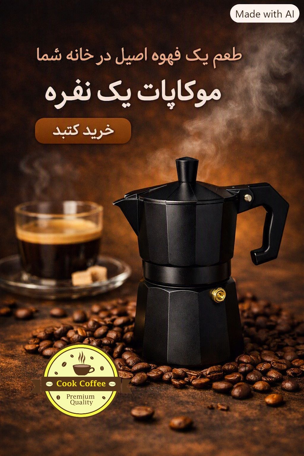 موکاپات مشکی آلومینیومی سایز 1