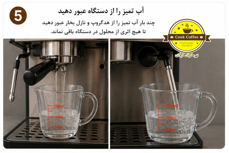 مایع شستشو و رسوب زدا دستگاه قهوه ساز خانگی دوقلو برند سانتوس