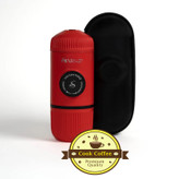 اسپرسوساز سفری استارسو مدل Mini با ابعاد 7x7x16 سانتیمتر، وزن 295 گرم، بدنه و مخزن پلاستیکی و سیستم فیلتراسیون داخلی